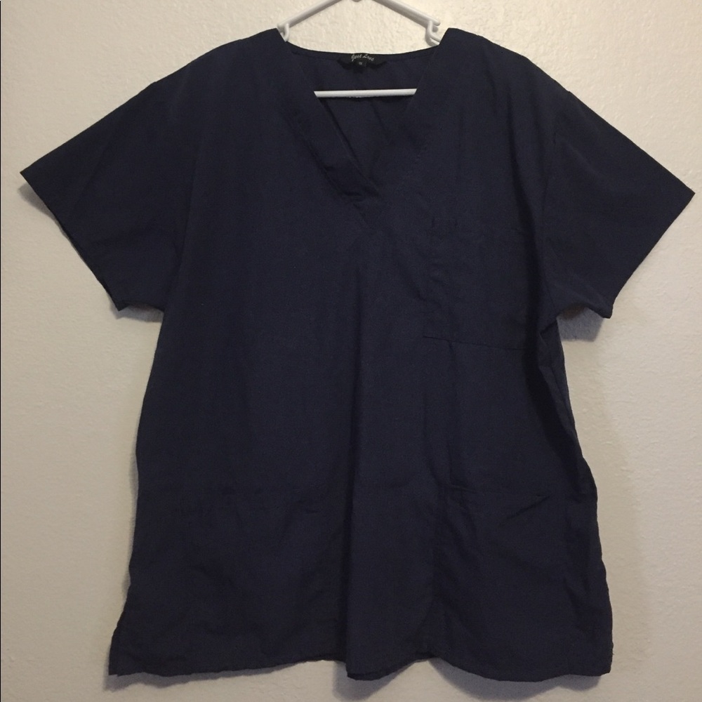 XL Navy Blue scrub top